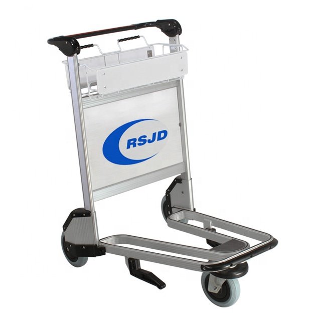 Hand Pull Airport Baggage Passenger Trolley